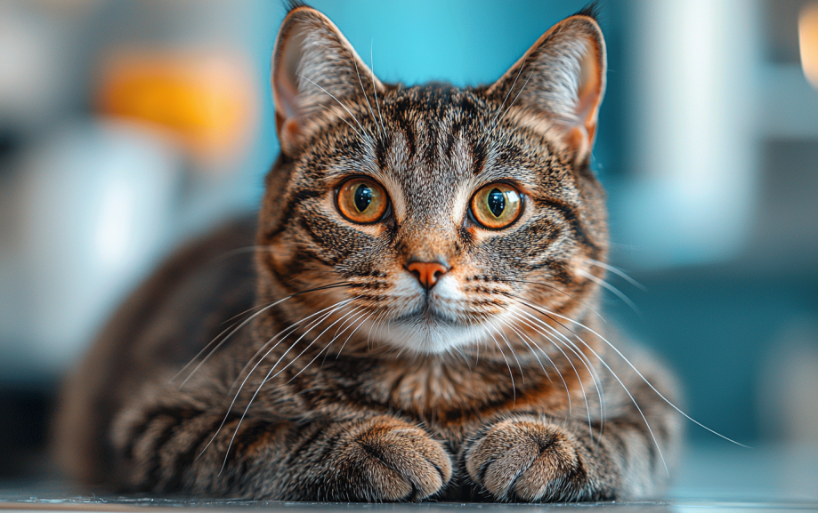 A cat getting checked up at the veterinary